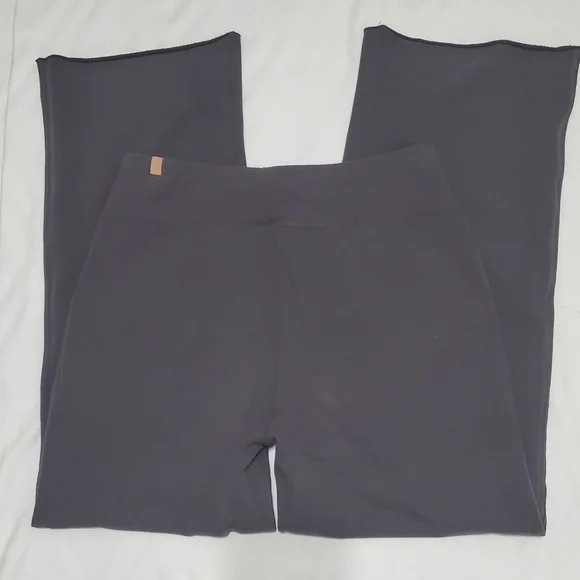 Lunya Pima Cotton Good In Bed  Wide Straight Leg Lounge Pants Taupe Brown Medium - Picture 7 of 12